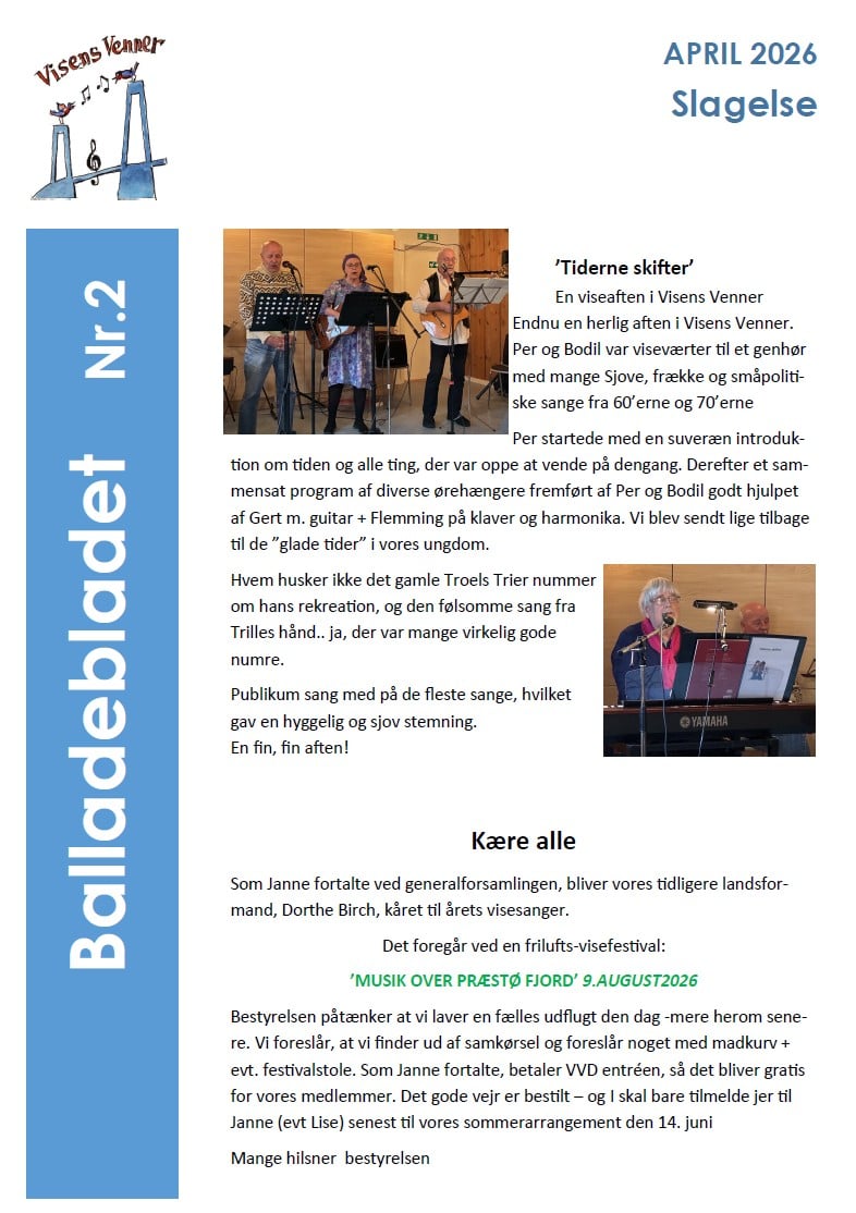 Balladebladet nr. 2, april 2026
